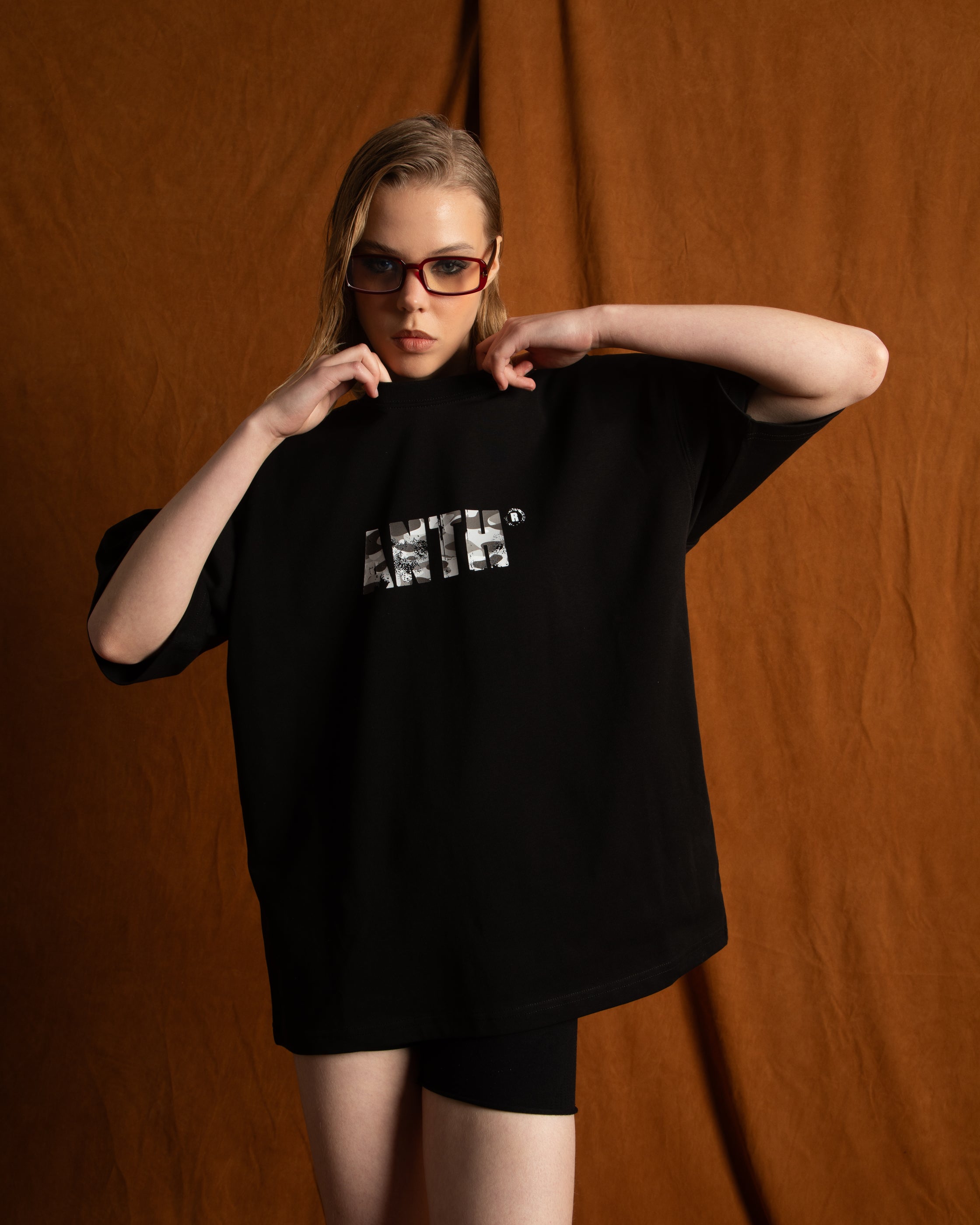 ANTH CAMO BLACK T-SHIRT
