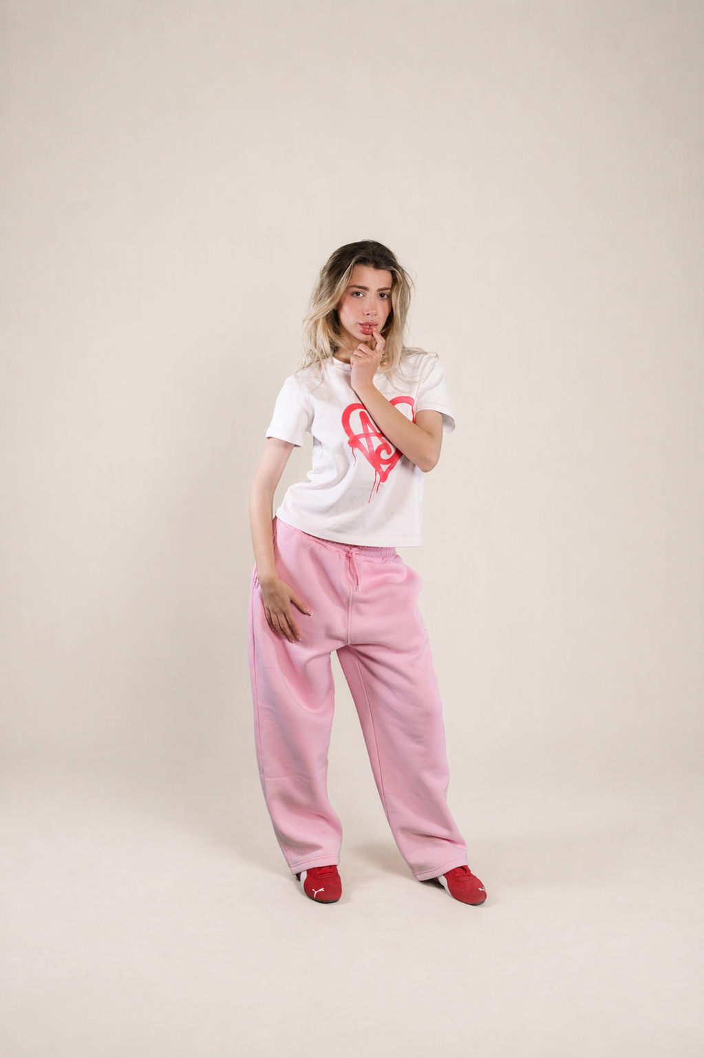 ANOTH HEART WHITE TEE