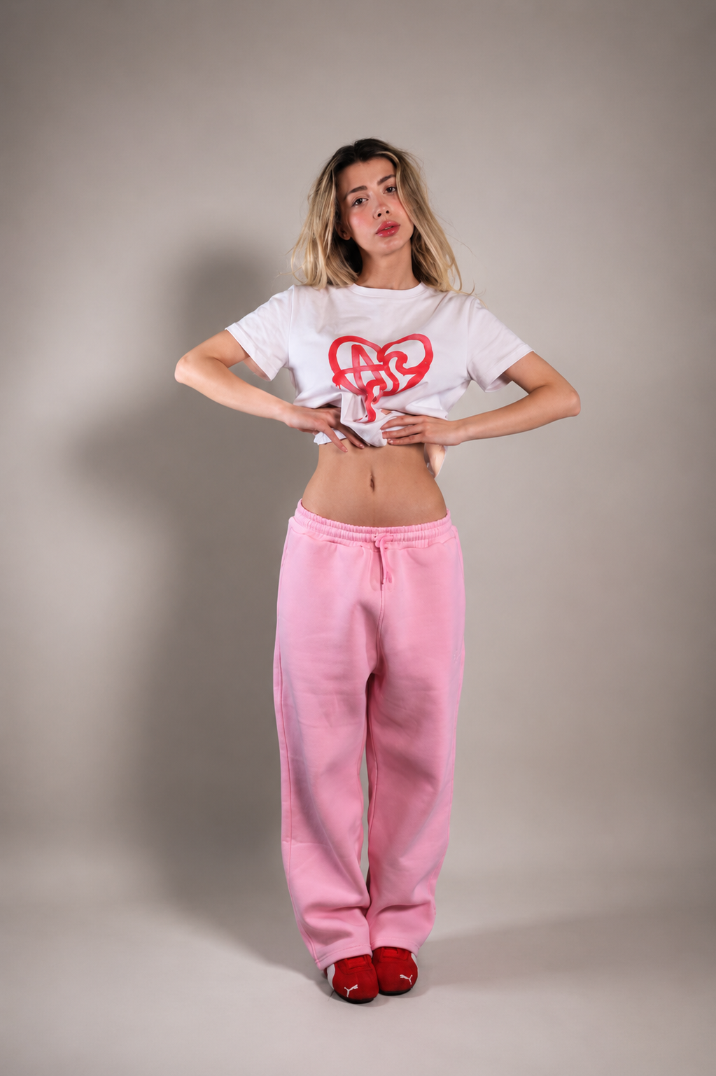 ANOTH PINK GENİŞ PAÇA PANTOLON