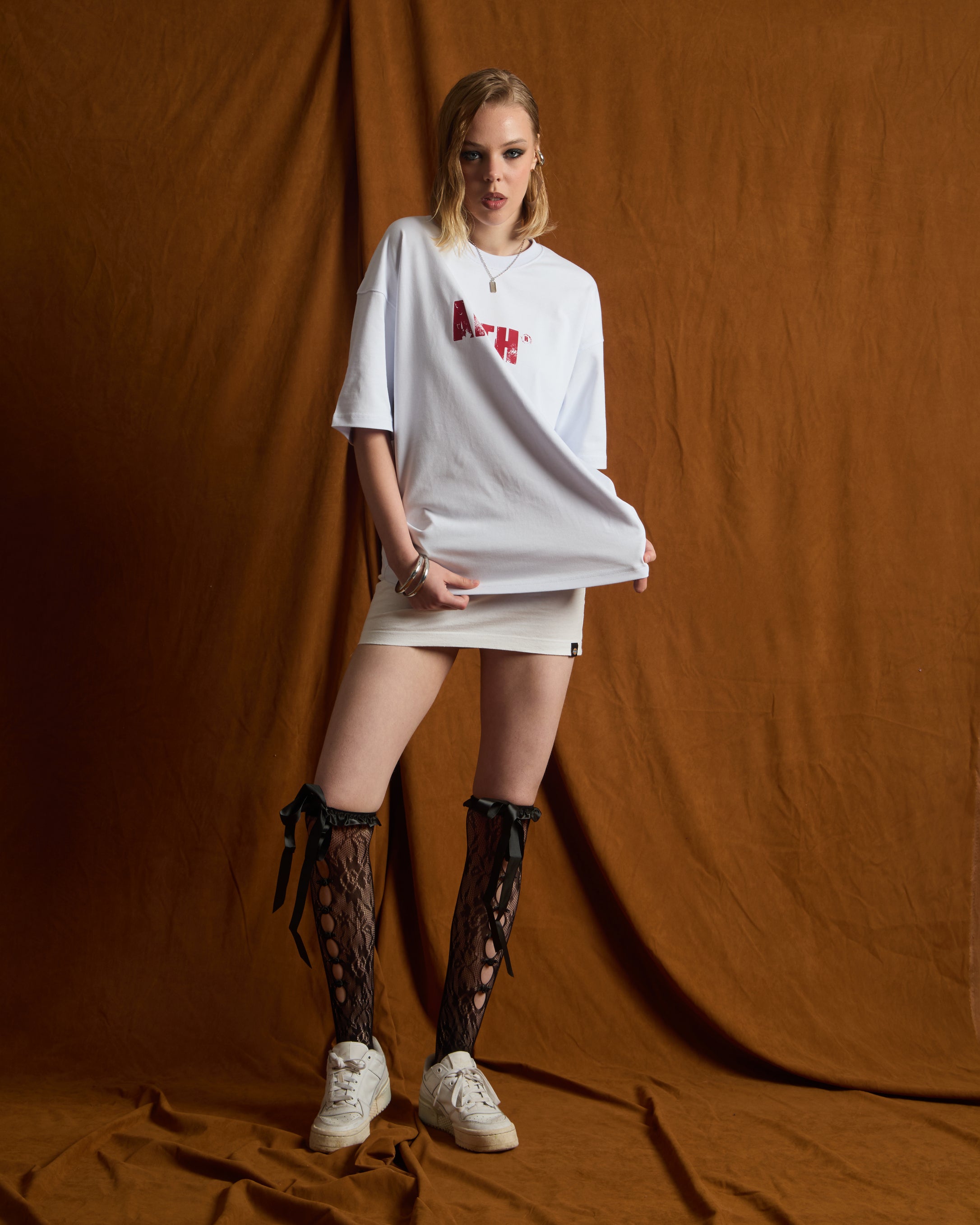 ANTH RED CAMO BLACK TEE