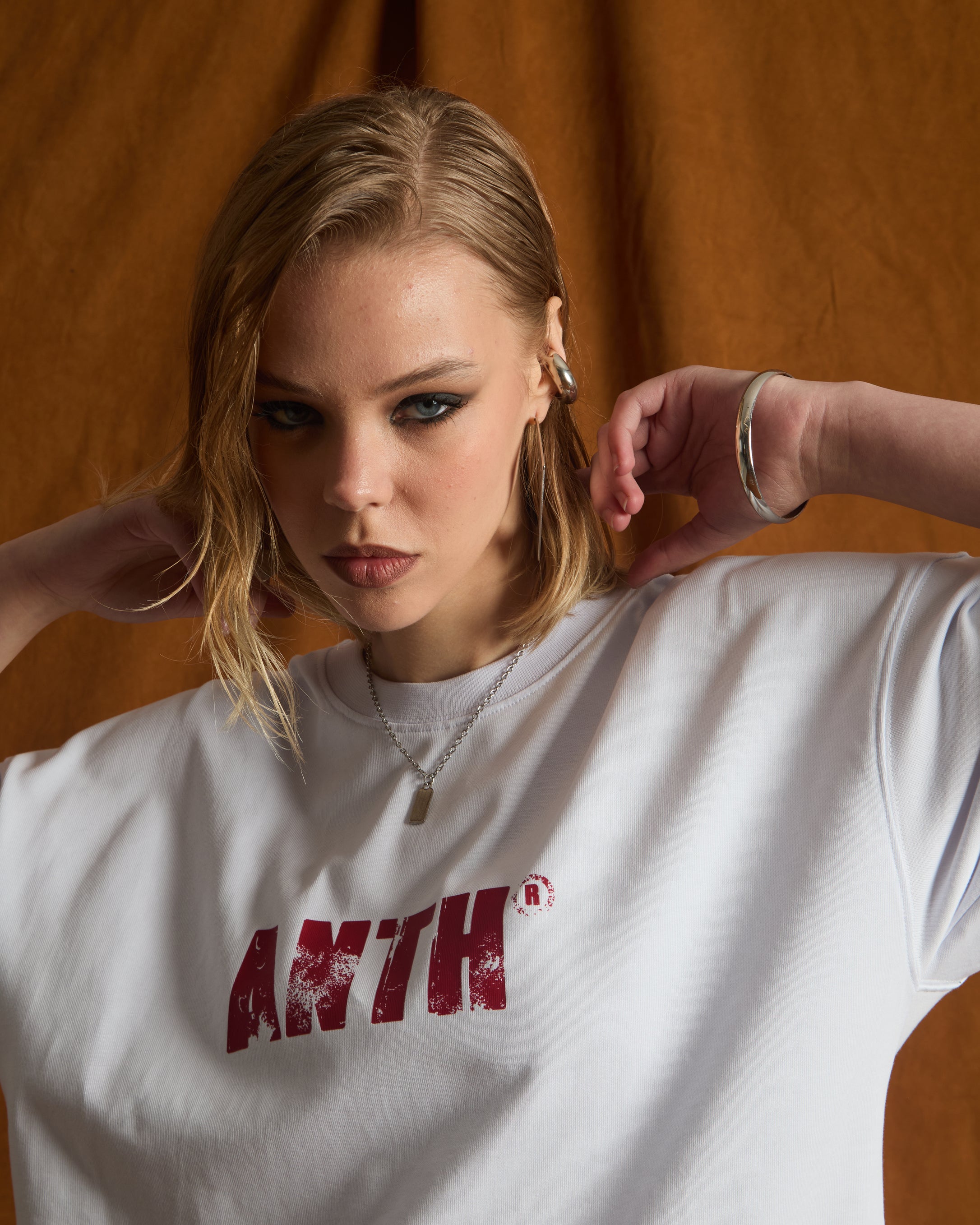 ANTH RED CAMO BLACK TEE