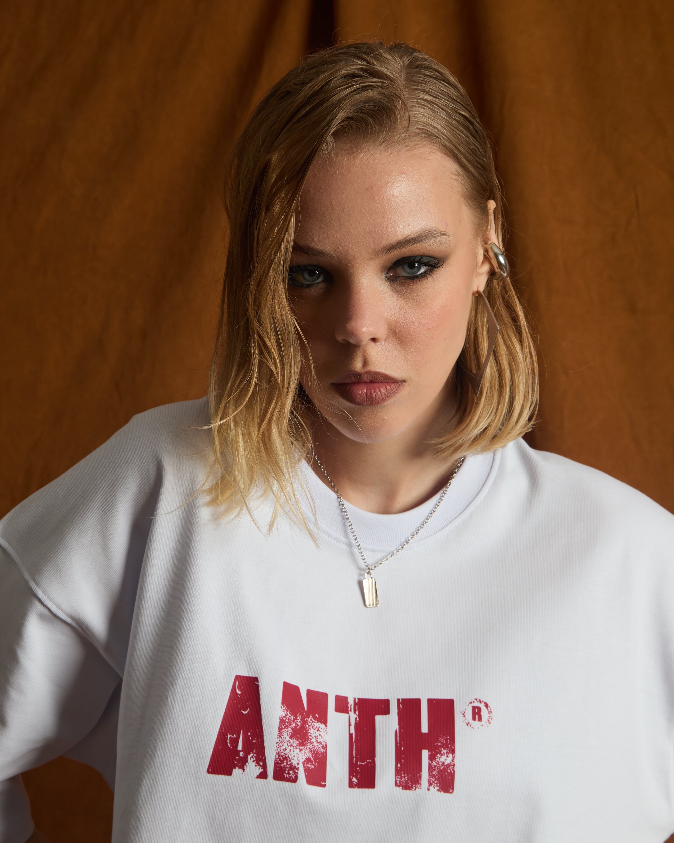 ANTH RED CAMO BLACK TEE