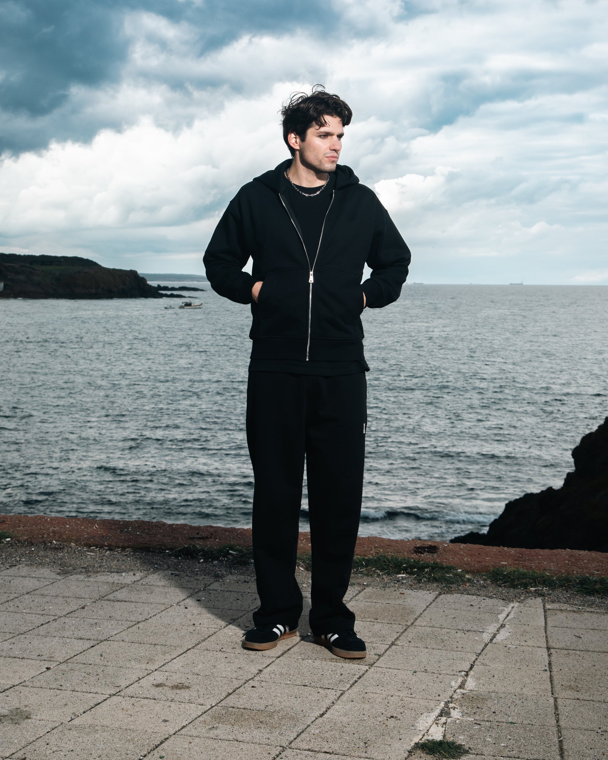 ANOTH LOGO BLACK SWEATPANT